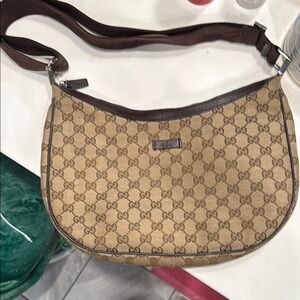 Gucci Brown Monogram Shoulder Bag/Cross body